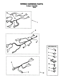 Wiring Harness parts for Kenmore Dryer 110.70172000 (11070172000, 110 70172000) from AppliancePartsPros.com