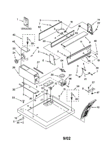 Top And Console parts for Kenmore Dryer 110.70172001 (11070172001, 110 70172001) from AppliancePartsPros.com
