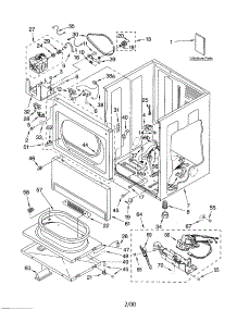 Lower Cabinet And Front Panel parts for Kenmore Dryer 110.70182000 (11070182000, 110 70182000) from AppliancePartsPros.com