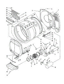Upper And Lower Bulkhead parts for Kenmore Dryer 110.70182000 (11070182000, 110 70182000) from AppliancePartsPros.com