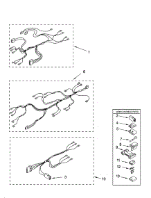 Wiring Harness Parts parts for Kenmore Dryer 110.70232002 (11070232002, 110 70232002) from AppliancePartsPros.com