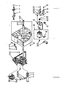 Drive System parts for Kenmore Washer 110.7033100 (1107033100, 110 7033100) from AppliancePartsPros.com