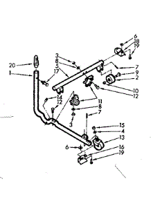 Caster Assembly parts for Kenmore Washer 110.7033101 (1107033101, 110 7033101) from AppliancePartsPros.com