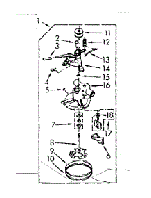 Pump Assembly parts for Kenmore Washer 110.7033102 (1107033102, 110 7033102) from AppliancePartsPros.com