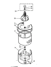 Tub And Basket Assembly parts for Kenmore Washer 110.7033103 (1107033103, 110 7033103) from AppliancePartsPros.com