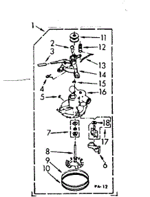 Pump Assembly parts for Kenmore Washer 110.7033103 (1107033103, 110 7033103) from AppliancePartsPros.com