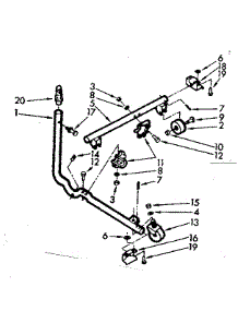 Caster Assembly parts for Kenmore Washer 110.7033103 (1107033103, 110 7033103) from AppliancePartsPros.com
