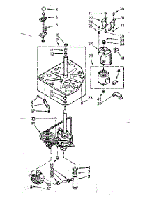 Drive System parts for Kenmore Washer 110.7033103 (1107033103, 110 7033103) from AppliancePartsPros.com