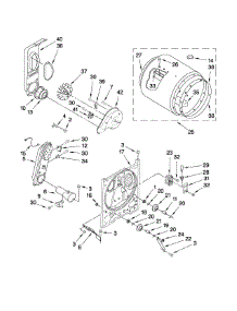 Bulkhead Parts parts for Kenmore Dryer 110.70522900 (11070522900, 110 70522900) from AppliancePartsPros.com