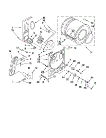 Bulkhead Parts parts for Kenmore Dryer 110.7062110 (1107062110, 110 7062110) from AppliancePartsPros.com