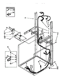 Dryer Support Washer Harness parts for Kenmore Washer Dryer Combo 110.88764791 (11088764791, 110 88764791) from AppliancePartsPros.com