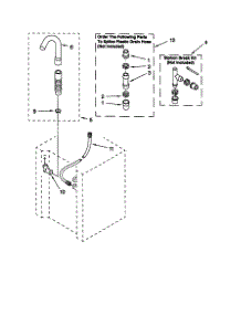 Washer Water System parts for Kenmore Washer Dryer Combo 110.88764792 (11088764792, 110 88764792) from AppliancePartsPros.com