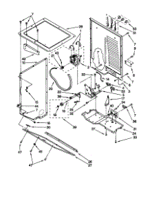 Dryer Cabinet / Motor parts for Kenmore Washer Dryer Combo 110.88764792 (11088764792, 110 88764792) from AppliancePartsPros.com