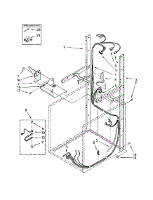 Dryer Support / Washer Harness parts for Kenmore Washer Dryer Combo 110.88764793 (11088764793, 110 88764793) from AppliancePartsPros.com