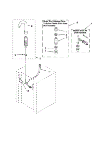 Washer Water System parts for Kenmore Washer Dryer Combo 110.88764793 (11088764793, 110 88764793) from AppliancePartsPros.com