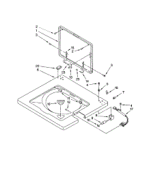 Washer Top And Lid parts for Kenmore Washer Dryer Combo 110.88764793 (11088764793, 110 88764793) from AppliancePartsPros.com