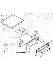 Top And Control Parts parts for Kenmore Dryer 110.89416120 (11089416120, 110 89416120) from AppliancePartsPros.com
