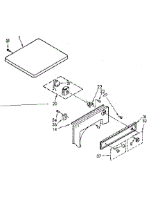 Top And Control Parts parts for Kenmore Dryer 110.89416130 (11089416130, 110 89416130) from AppliancePartsPros.com