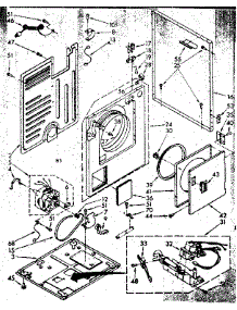 Cabinet Parts parts for Kenmore Dryer 110.89416620 (11089416620, 110 89416620) from AppliancePartsPros.com