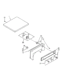 Top And Controls Parts parts for Kenmore Dryer 110.89417300 (11089417300, 110 89417300) from AppliancePartsPros.com