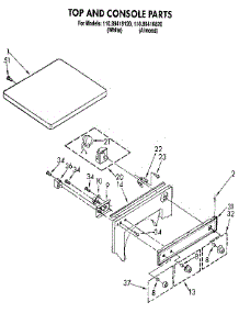 Top And Console parts for Kenmore Dryer 110.89419120 (11089419120, 110 89419120) from AppliancePartsPros.com