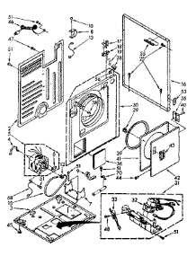 Cabinet Parts parts for Kenmore Dryer 110.89419800 (11089419800, 110 89419800) from AppliancePartsPros.com