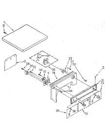 Top And Console Parts parts for Kenmore Dryer 110.89419800 (11089419800, 110 89419800) from AppliancePartsPros.com