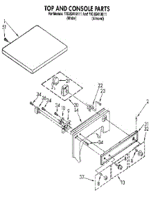 Top And Console parts for Kenmore Dryer 110.89419811 (11089419811, 110 89419811) from AppliancePartsPros.com