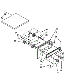 Top And Console Parts parts for Kenmore Dryer 110.89519800 (11089519800, 110 89519800) from AppliancePartsPros.com
