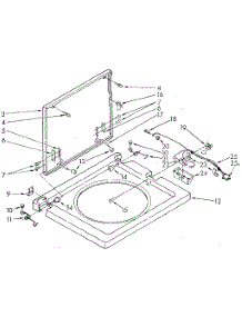 Washer Top And Lid parts for Kenmore Washer Dryer Combo 110.89675110 (11089675110, 110 89675110) from AppliancePartsPros.com
