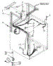 Dryer Supports And Washer Cabinet Harness