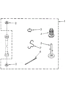 Miscellaneous parts for Sears Laundry Center 11089675710 from AppliancePartsPros.com