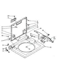 Washer Top And Lid parts for Sears Laundry Center 11089675800 from AppliancePartsPros.com