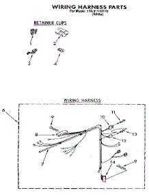 Wiring Harness parts for Kenmore Washer 110.91110110 (11091110110, 110 91110110) from AppliancePartsPros.com