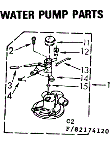 Water Pump Parts parts for Kenmore Washer 110.82174120 (11082174120, 110 82174120) from AppliancePartsPros.com