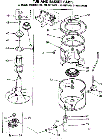 Tub And Basket Parts parts for Kenmore Washer 110.82174120 (11082174120, 110 82174120) from AppliancePartsPros.com