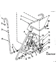 Water System Suds Only parts for Kenmore Washer 110.82174410 (11082174410, 110 82174410) from AppliancePartsPros.com