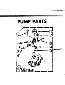 Pump Parts parts for Kenmore Washer 110.82174610 (11082174610, 110 82174610) from AppliancePartsPros.com