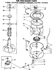 Tub And Basket Parts parts for Kenmore Washer 110.82183220 (11082183220, 110 82183220) from AppliancePartsPros.com