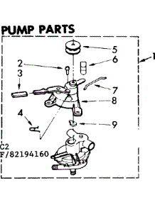 Pump Parts parts for Kenmore Washer 110.82194160 (11082194160, 110 82194160) from AppliancePartsPros.com