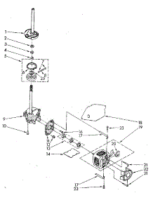 Brake, Clutch Gearcase, Motor And Pump parts for Kenmore Washer 110.82467730 (11082467730, 110 82467730) from AppliancePartsPros.com