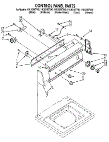 Control Panel parts for Kenmore Washer 110.82467740 (11082467740, 110 82467740) from AppliancePartsPros.com