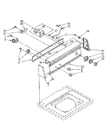 Console Panel Parts parts for Kenmore Washer 110.82467810 (11082467810, 110 82467810) from AppliancePartsPros.com