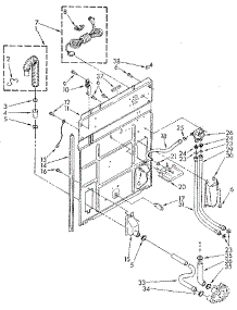 Rear Panel parts for Kenmore Washer 110.82467830 (11082467830, 110 82467830) from AppliancePartsPros.com