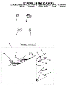 Wiring Harness parts for Kenmore Washer 110.82467840 (11082467840, 110 82467840) from AppliancePartsPros.com