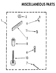 Miscellaneous parts for Kenmore Washer 110.82467840 (11082467840, 110 82467840) from AppliancePartsPros.com