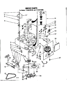 Drive Parts parts for Kenmore Washer 110.82470200 (11082470200, 110 82470200) from AppliancePartsPros.com