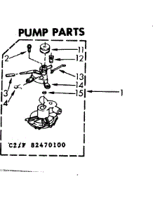 Pump Parts parts for Kenmore Washer 110.82470600 (11082470600, 110 82470600) from AppliancePartsPros.com