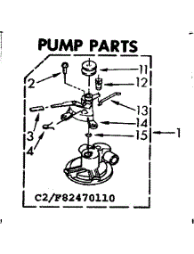 Pump Parts parts for Kenmore Washer 110.82470810 (11082470810, 110 82470810) from AppliancePartsPros.com
