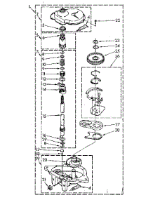 Gearcase Parts parts for Kenmore Washer 110.82477310 (11082477310, 110 82477310) from AppliancePartsPros.com